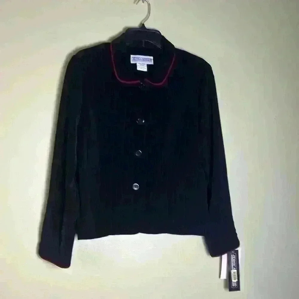 Jessica Howard Office Siren long sleeve Women blazer black top